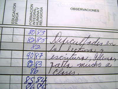 Registro escolar