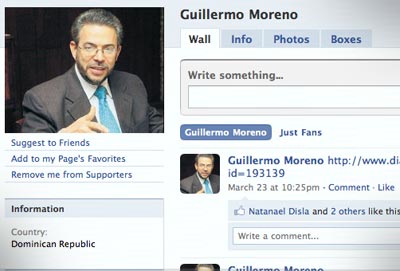 Políticos dominicanos en Facebook