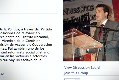 Políticos dominicanos en Facebook